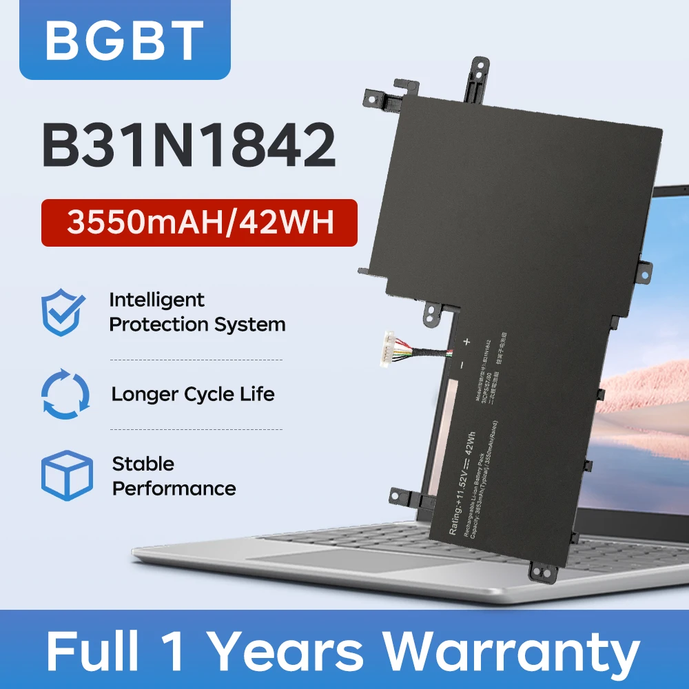 BGBT B31N1842 Laptop Battery For ASUS VivoBook 15 2019-2023 F513EA K513E KM513UA M513IA S513EA S531F S533UA X513EA V5050E 42Wh