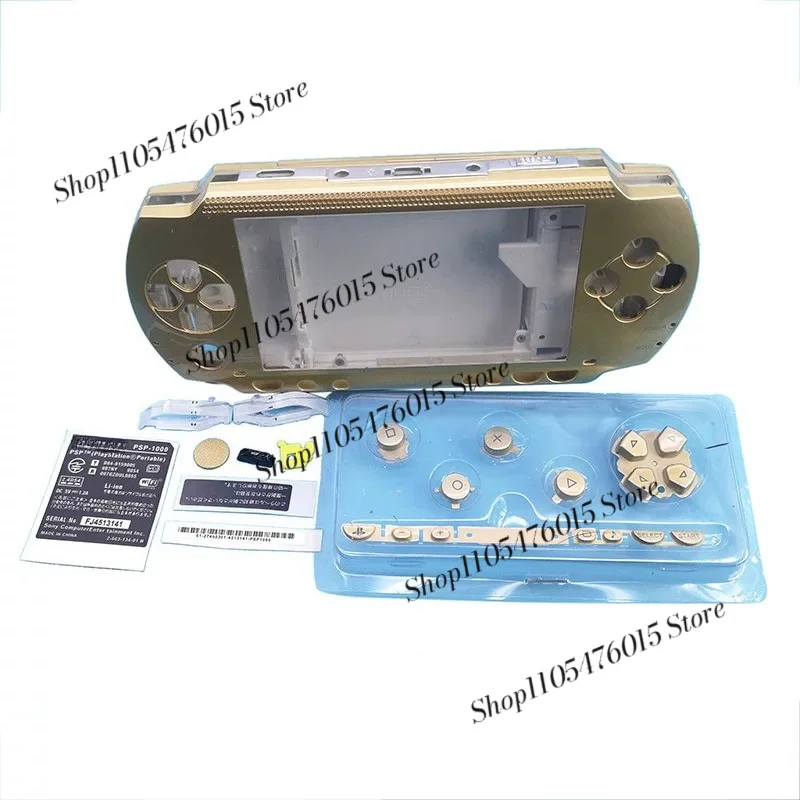Clear Transparent Replacement Housing For PSP1000 Console Case Cover  Buttons Screws Stickers Joystick Cap Repair Accessories