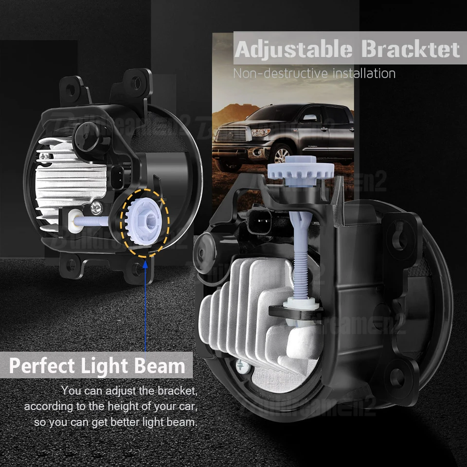 njssjd LED-mistlamp vooraan voor 2014-2023 F.iat Ducato, 2012-2023 F.iat Panda, 2009-2011 F.iat Punto Evo, 2012-2018 F.iat Punto Xenon witte mistlamp