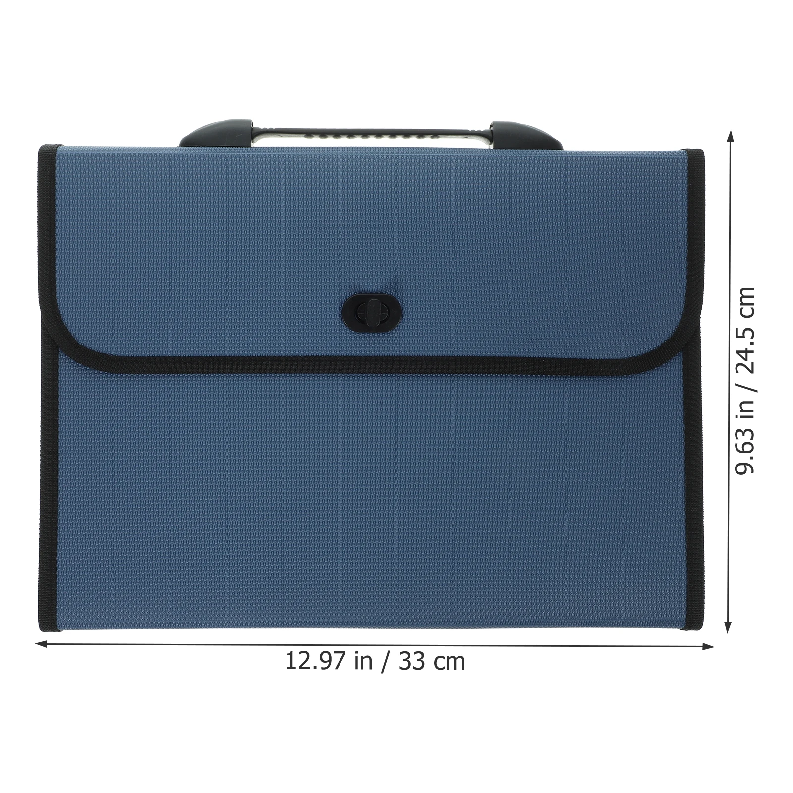 

Accordion File Bag Holder Documents for Folder Blue Plastic Paper Organizer Storage