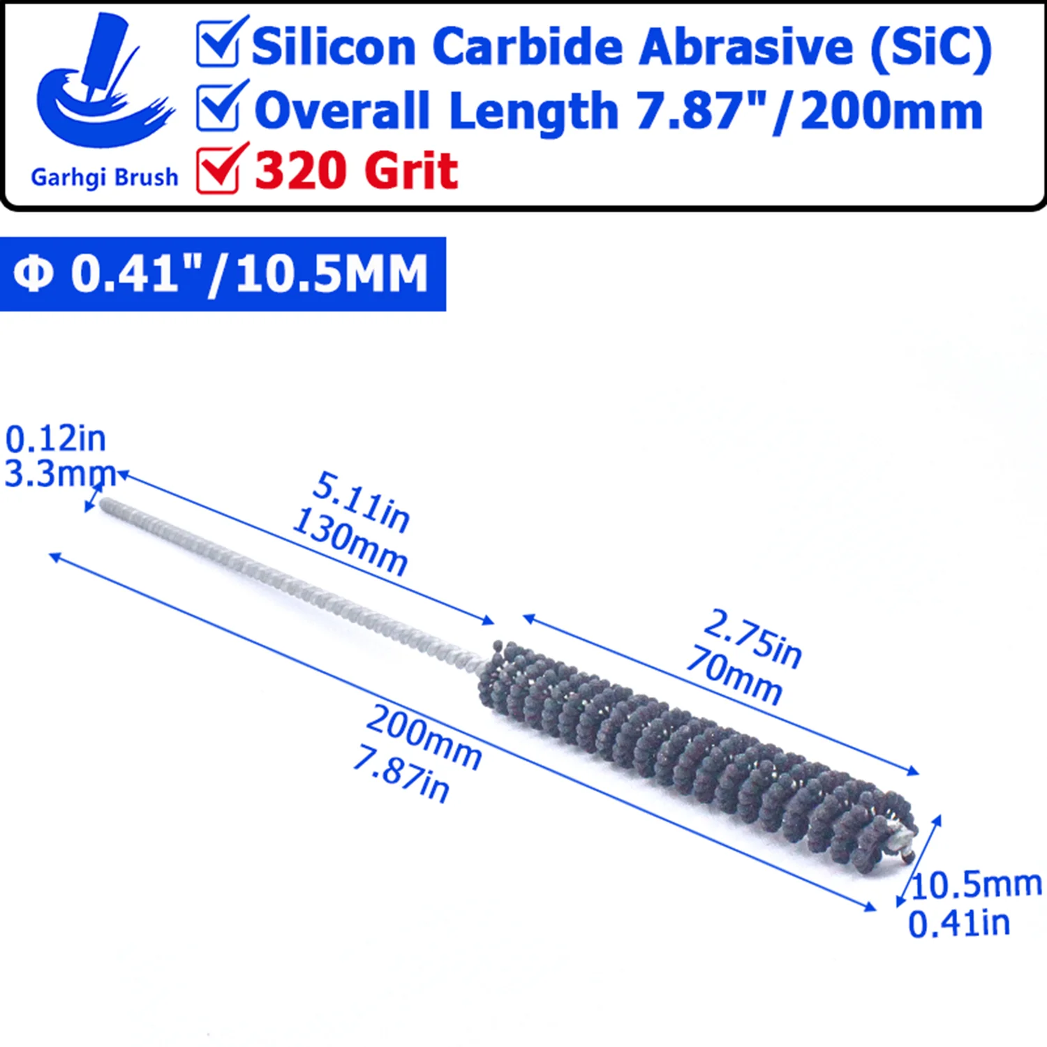 320Grit Zylinder Hone Ball Pinsel Werkzeug Siliziumkarbid Metall Motor Ventilführungen Entgraten Carbon Entfernung Crosshatching Polieren