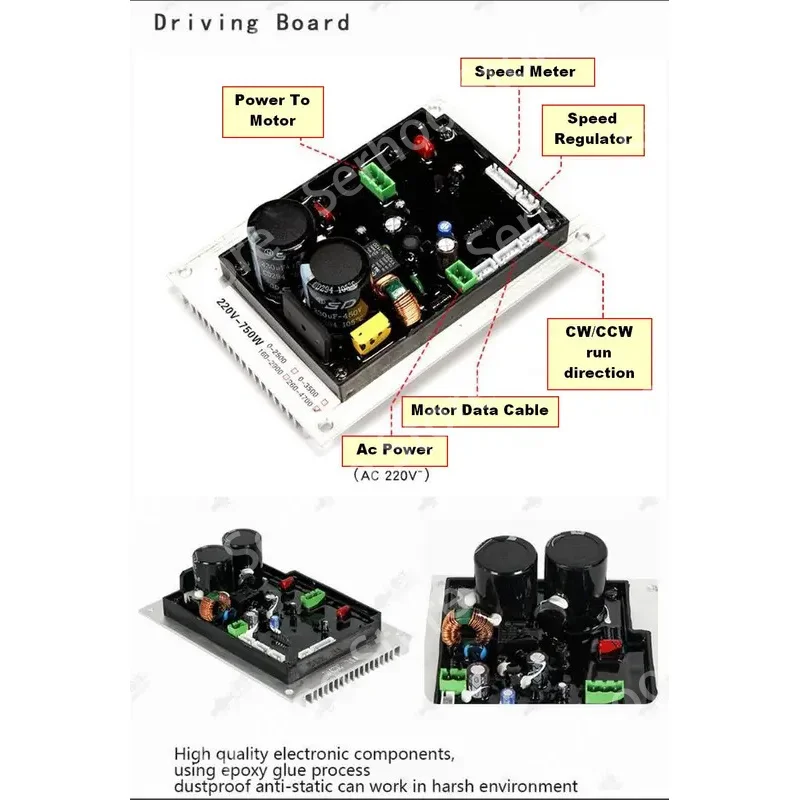 Main Control Board For Brushless Motor 750W 1100W 1500W Lathe Milling Power Source