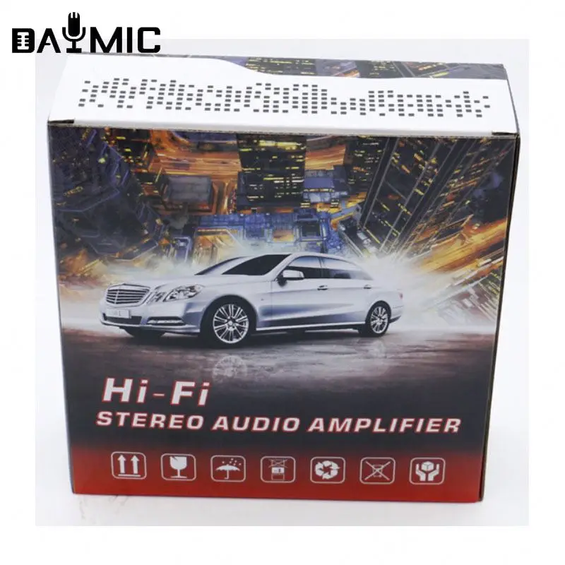 Ashen 198BT Amplifier mobil, penguat daya rumah mobil 12V Radio FM Stereo Audio Hi Fi 220V mendukung 198BT