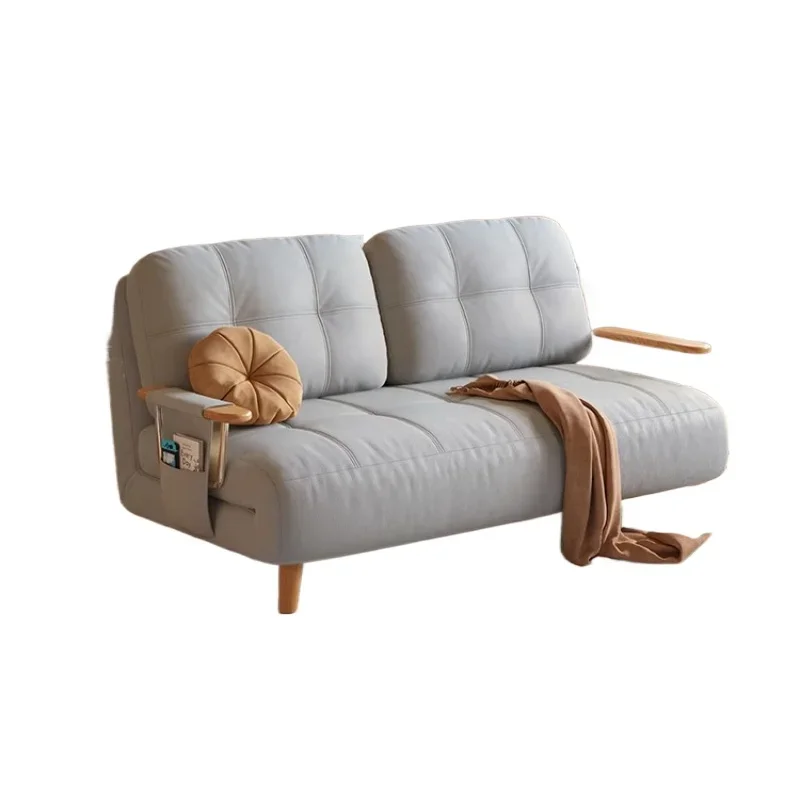 Cream wind small apartment exquisite sofa living room double fabric sofa folding dual-purpose sofa bed