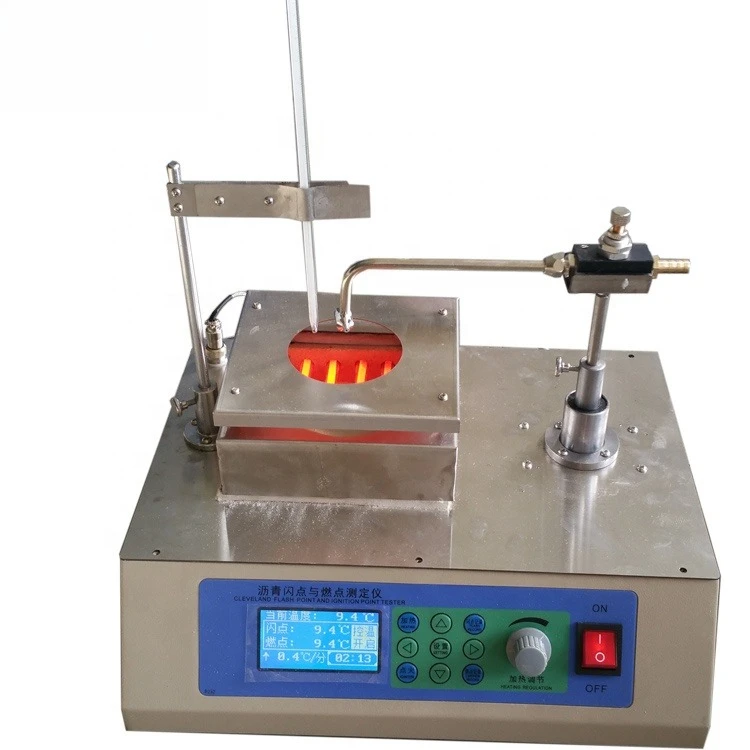 Asphalt flash fire point tester, paraffin flash point tester, open flash point tester