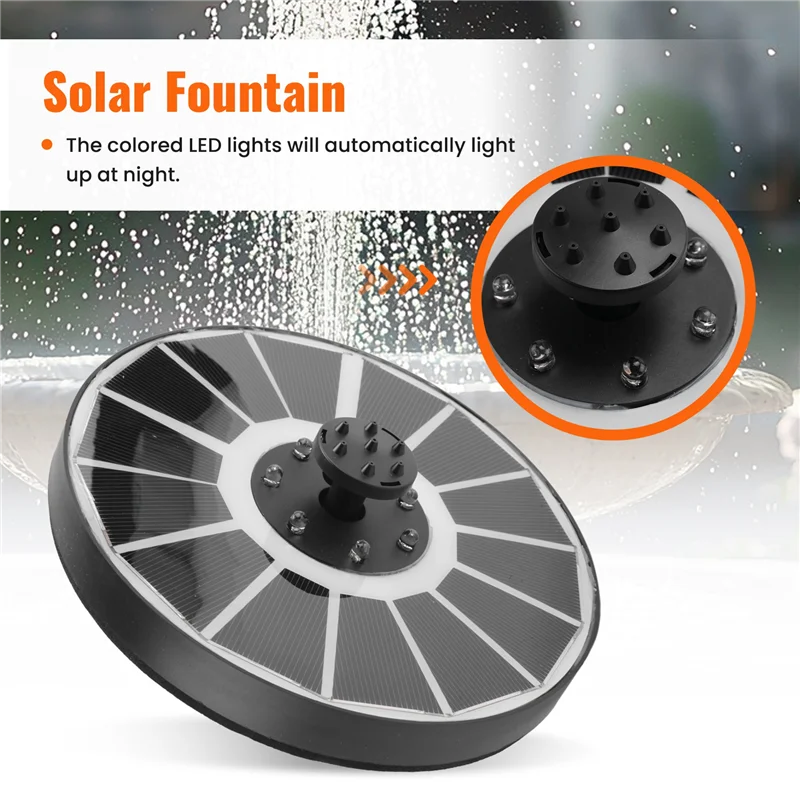 

YFYS Solar Fountain , 3.5W Floating Solar Bird Bath Fountains Solar Fountain Pump For Bird Bath, Garden, Pond, Pool, Patio