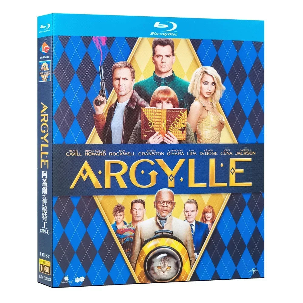 Argylle Blu-ray Ultra-High-Definition-Film BD-Disc, Englisch mit chinesischen Schriftzeichen BD