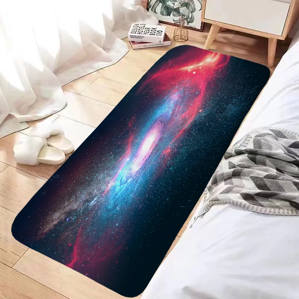 

Galaxy Bathroom Rug Non-slip Kitchen Mat Floor Mats Rugs Carpet for Kitchen House Entrance Mat Foot Door Bath Prayer Home Garden