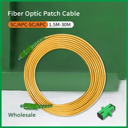 Wholesale Fiber Optic Cables 1.5M-40M SC/APC-SC/APC Indoor FTTH  Indoor FTTH Simplex Mode Fiber Optic Connectors