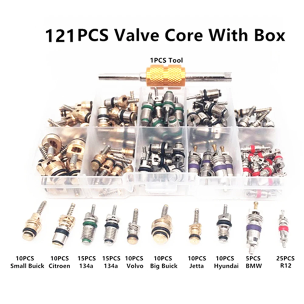 

Valve core kit ac R134a car air conditioner nipple R-134a spool for car air conditioner nipple pin