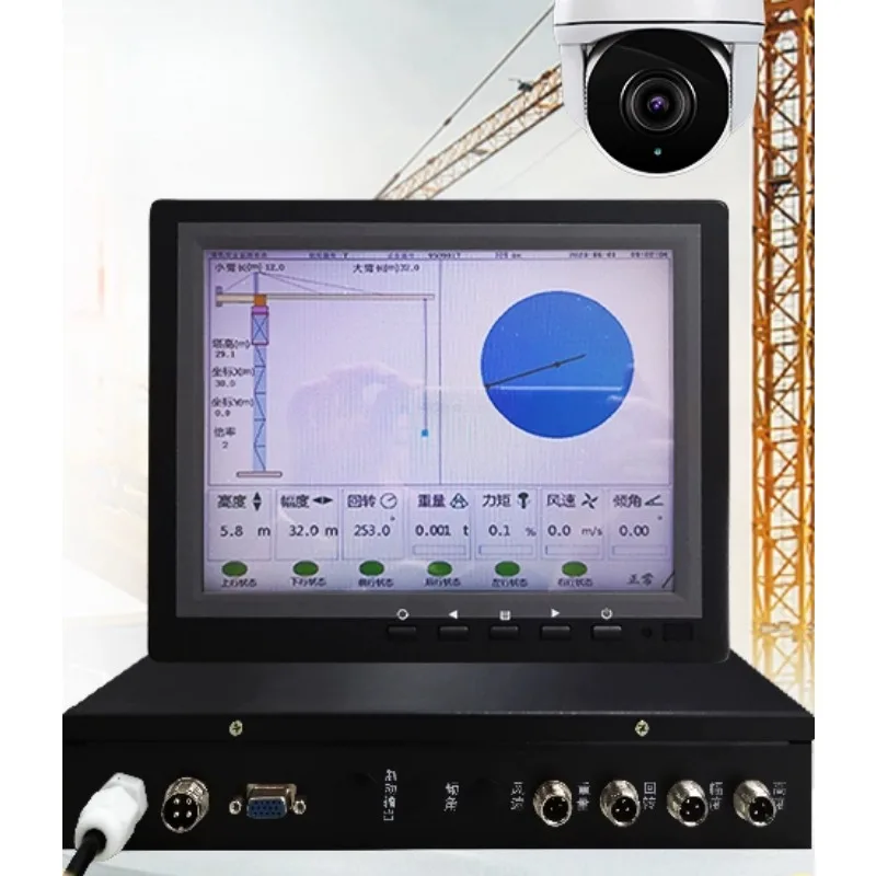 

Tower crane black box, construction site tower crane hook, visual remote tracking system safety and anti-collision