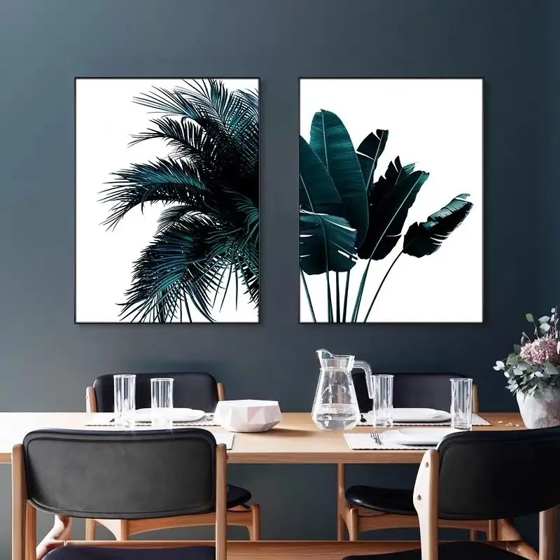 Room Decor Posters Plant Leaves Canvas Painting Palm Tree Leaf Wall Art Nordic Mural Art Prints