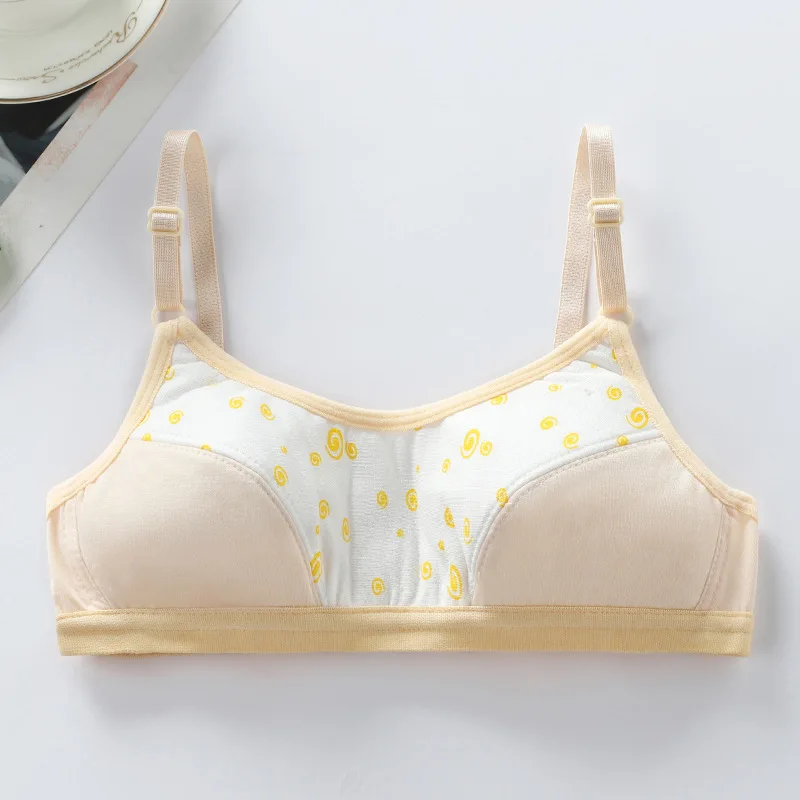 New Comfortable Girl Development Girl Sling Underwear Non-wired Student Bra Junior High School Student Bandeau Underwear Bra