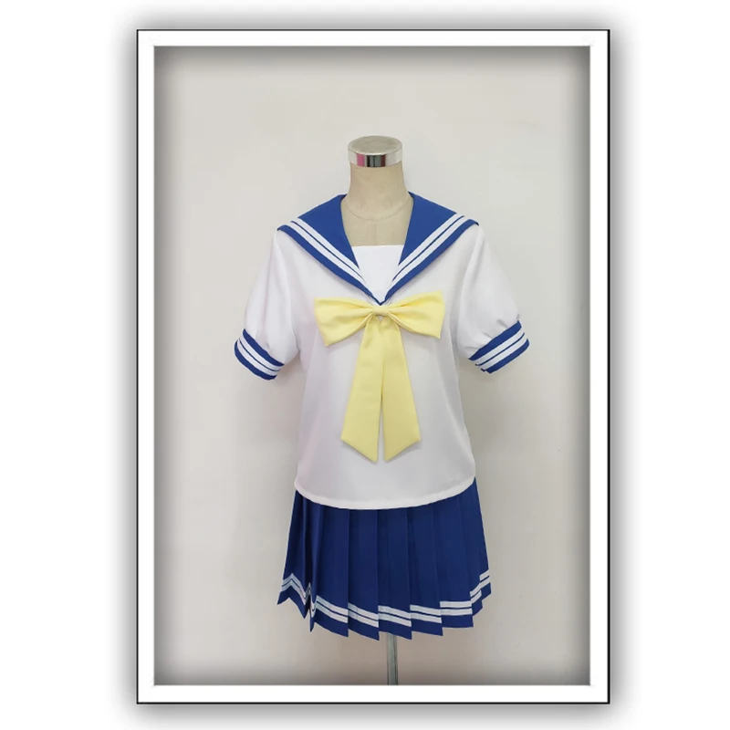 

Аниме Lucky Star Izumi Konata костюмы для косплея школьная форма костюм моряка женский топ юбка повседневная одежда одежда