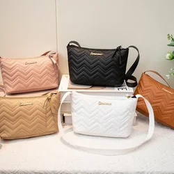 Small women's bags embroidered small square bag 2023 new women's niche design ins shoulder bag