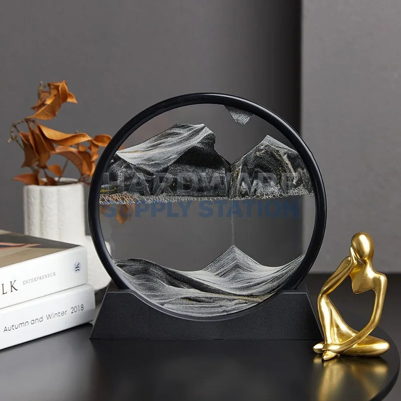 

3D струящаяся песочная картина, украшение для офиса и дома, интересная художественная концепция, декоративная живопись, украшение