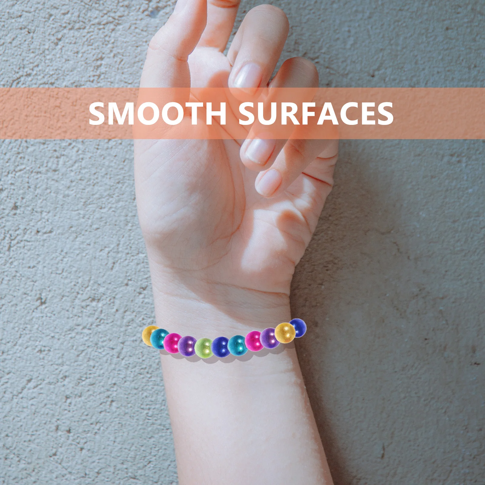 

100 шт. акриловые круглые бусины, износостойкие аксессуары для рукоделия, изготовление ювелирных изделий, ожерелье, браслет, разделительные бусины