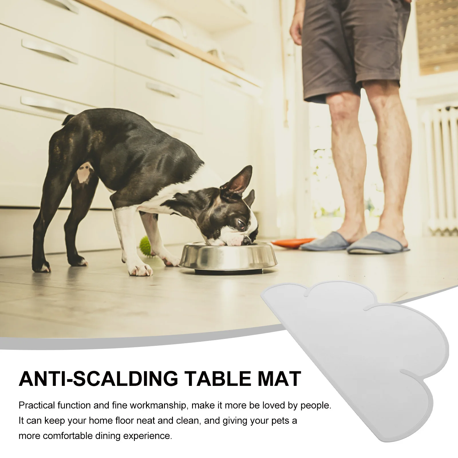 

Silicone Pet Food Mat Thick Durable Dog Feeding Floor Pad Spill-Proof Cat Silicone Bowl Mat Indoor Pet Feeding Floor Pad