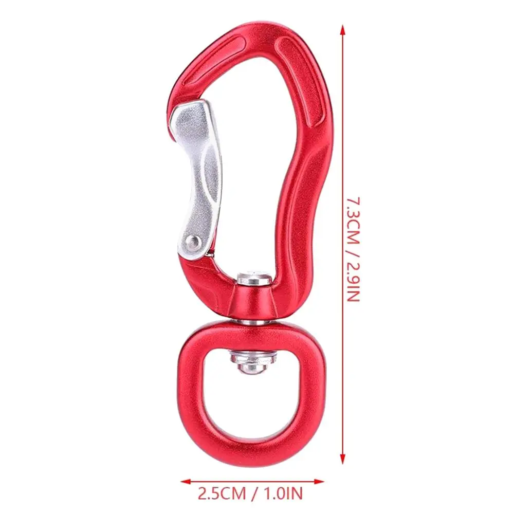 High Quality Professional Carabiner Aluminum D Shape Climbing Key Hooks Security Master Lock Mountaineering Protective Equipment