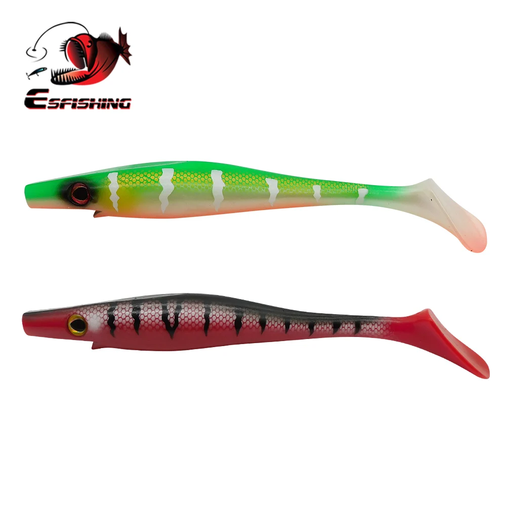 ESFISHING Hog shad 200mm paint color Soft fishing Lure Big lure for big fish sea fishing swimbait