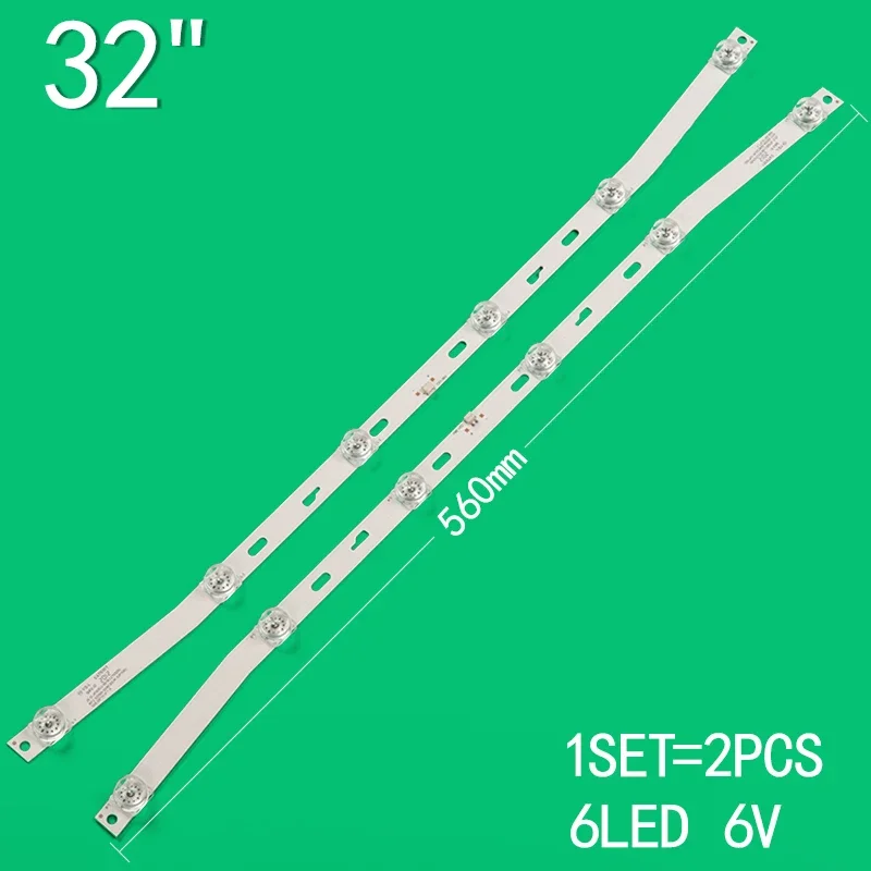 

For 32" LCD TV JS-D-JP32EU-061EC (70329) R72-32D04-024E32UK/UP100 MGTV320KA MGTV32QKA Leroy 32BC6600 backlight strip