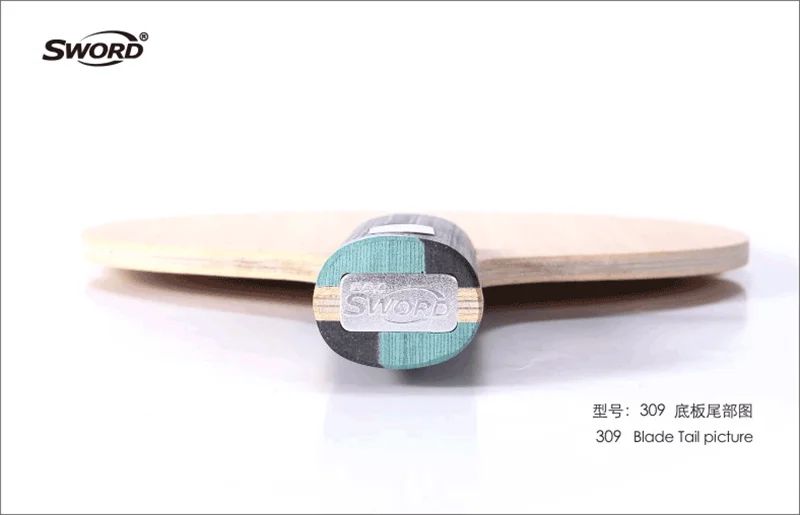 Original SWORD 309 Table Tennis Blade 9 Ply Wood Defensive Blade Soft Vibration Ping Pong Blade FL ST Handle For Chopper Player