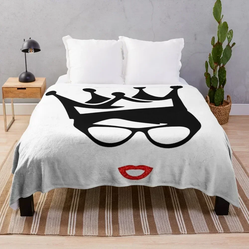 

queen lady Throw Blanket Soft Comfort Blanket for Reading Watching TV