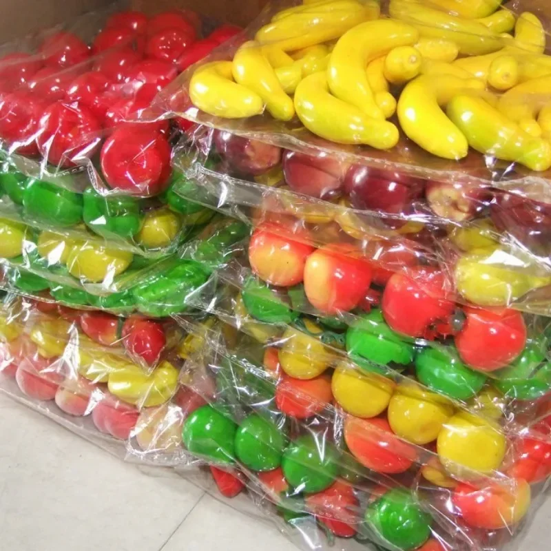 20Pcs Simulated Fruit Mini Small Fruit Model Simulated Fruit and Vegetable Set Fake Fruit Props Decorative Accessories