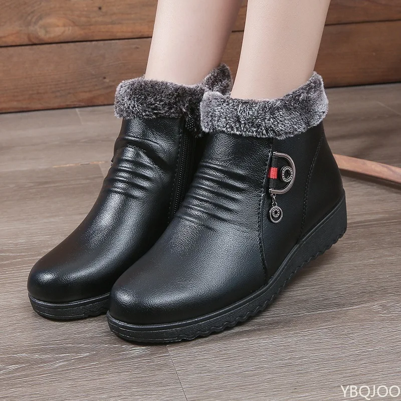 Winter new fashionable versatile soft soled non slip women boots casual minimalist comfortable insulation women's shoes