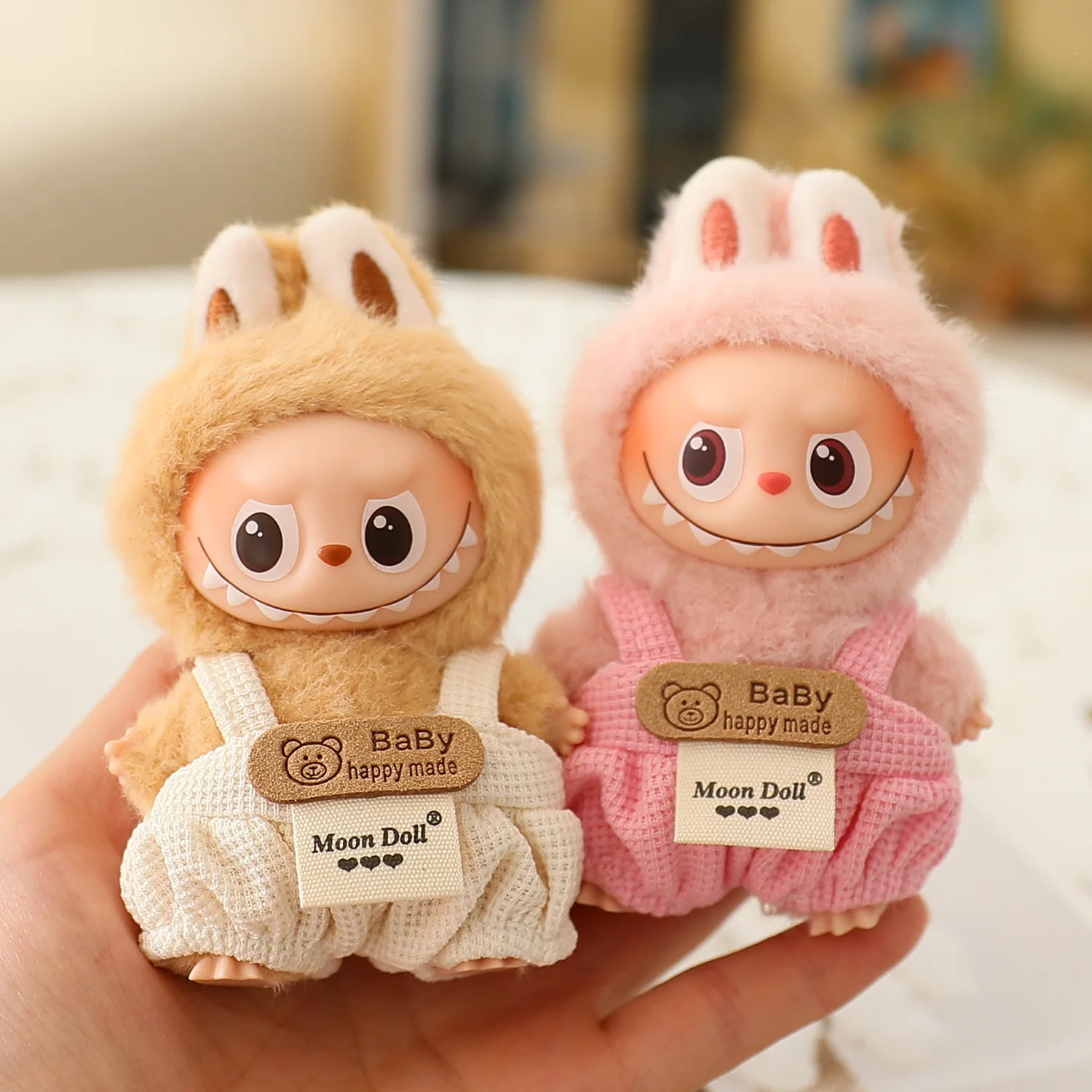 For Mini Labubu 4.0 Pin for Love Clothes overalls For Labubu V4 Clothing Outfit Accessories