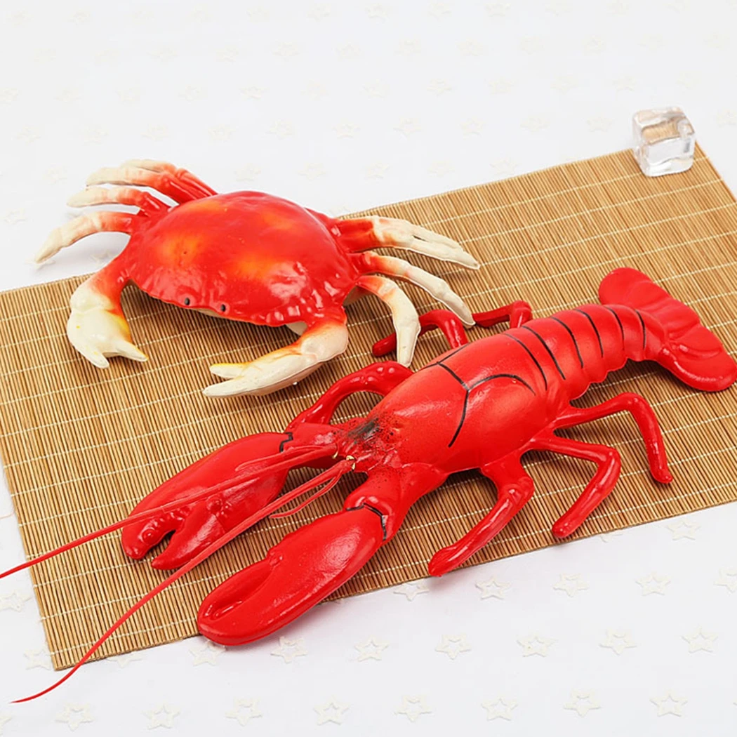 Fake Food Photography Prop Decor Lifelike Lobster Model Decor Artificial Food Fish Trepang Creative Realistic Crab Shop Decor