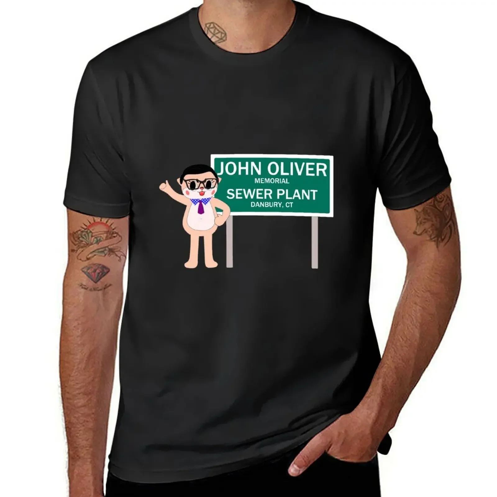 Chiijohn Danbury Sewer Plant T-Shirt street wear custom t shirt designer shirts men clothes