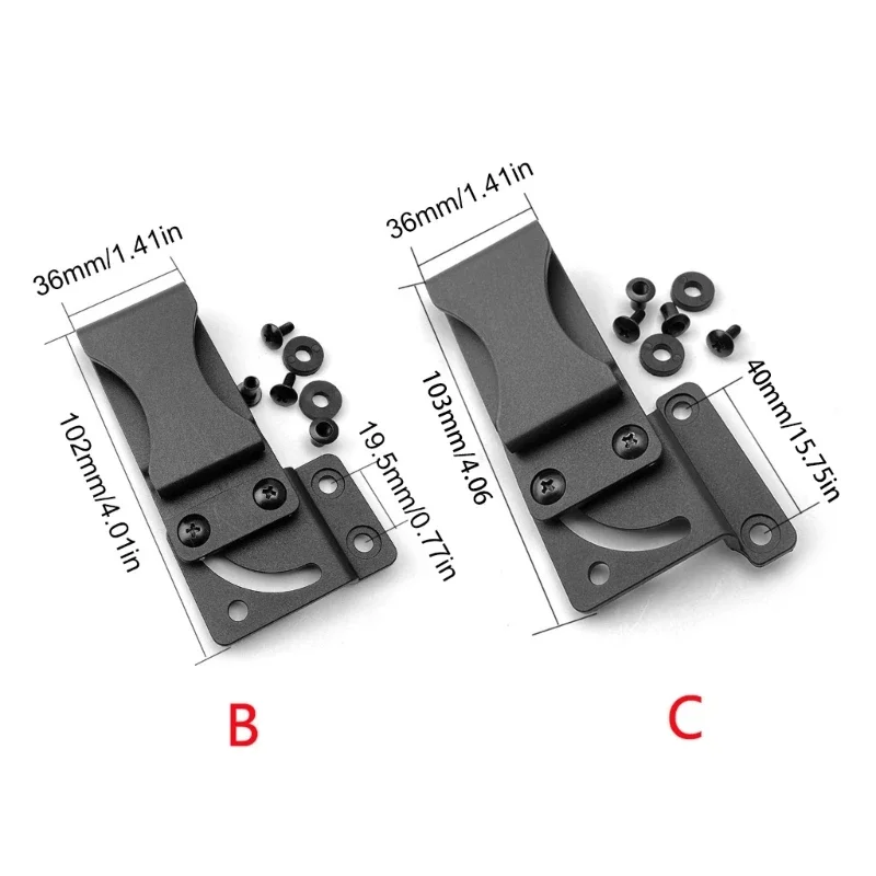 Clip cintura con funda KYDEX, accesorios funda con Clip para vaina, herramienta funda KYDEX para transporte