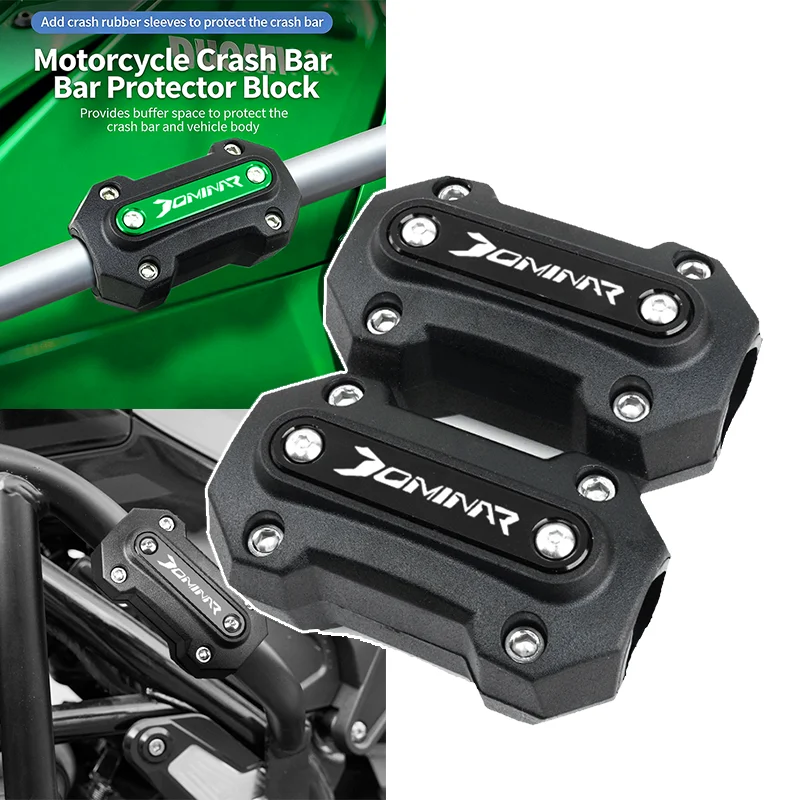 

Dominar400 Fit For Bajaj Dominar 400 dominar 250 Motorcycle Accessories CNC Engine Guard Bumper Protection Trim Block 22/25/28MM