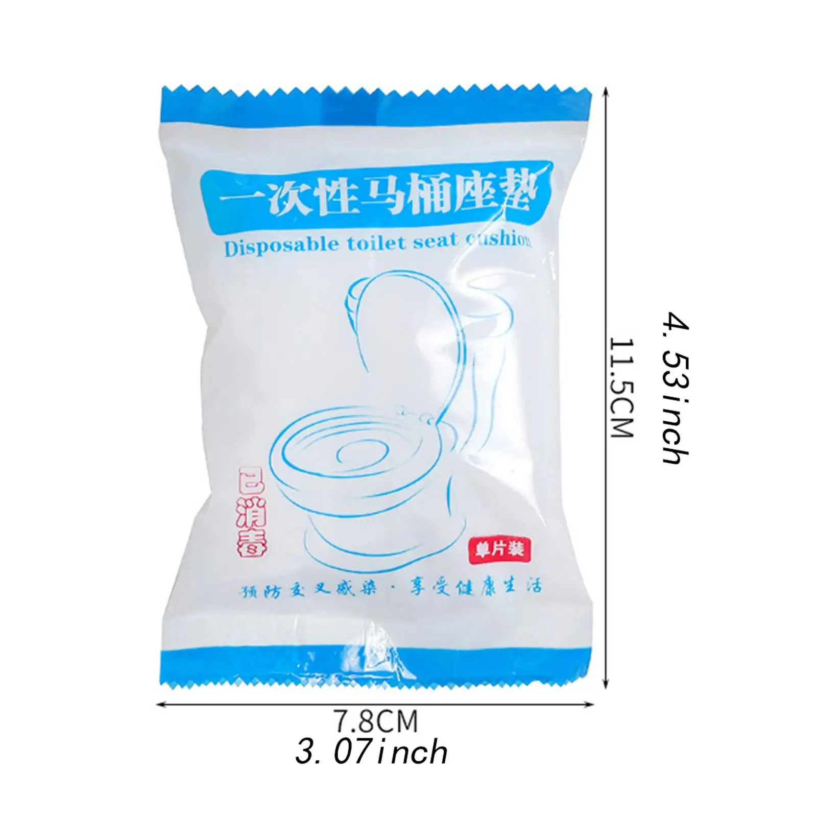 Portable Toilet Seat Cover Sheets Individually Packaged Non Woven Elastic Non Slip for Bathroom Trips and Camping