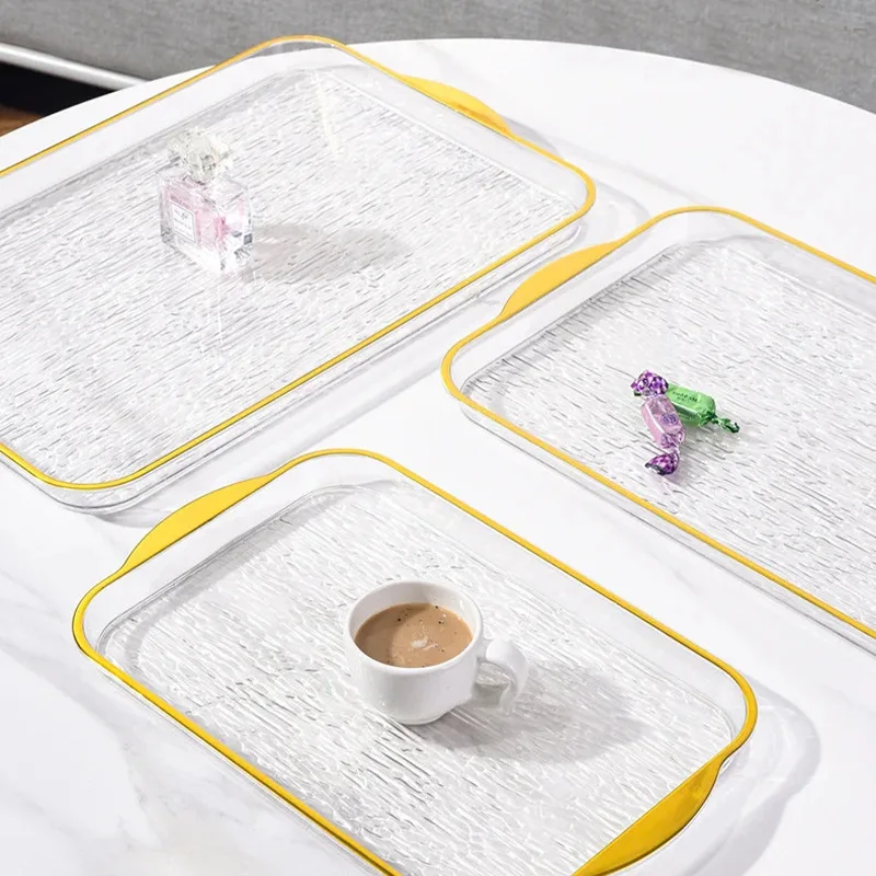 使い捨てメラミン製長方形プラスチックフルーツトレイ-家庭用リビングルームコーヒーテーブル-ホテル用ドライフルーツスナック