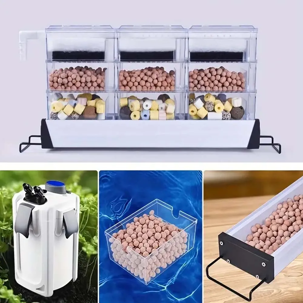 200/500 جرام حوض السمك كرة كوارتز خزان الأسماك تصفية وسائل الإعلام جزيئات جوفاء الكرة البيولوجية مرشح حيوي لملحقات حوض السمك #3