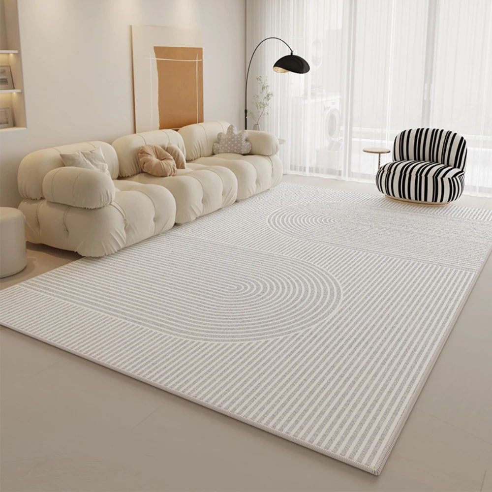 

VIKAMA Carpet For Live Room Looped Velvet Living Room Carpet Dirt Resistant Office Sofa Bedroom Light Luxury Simple Carpet