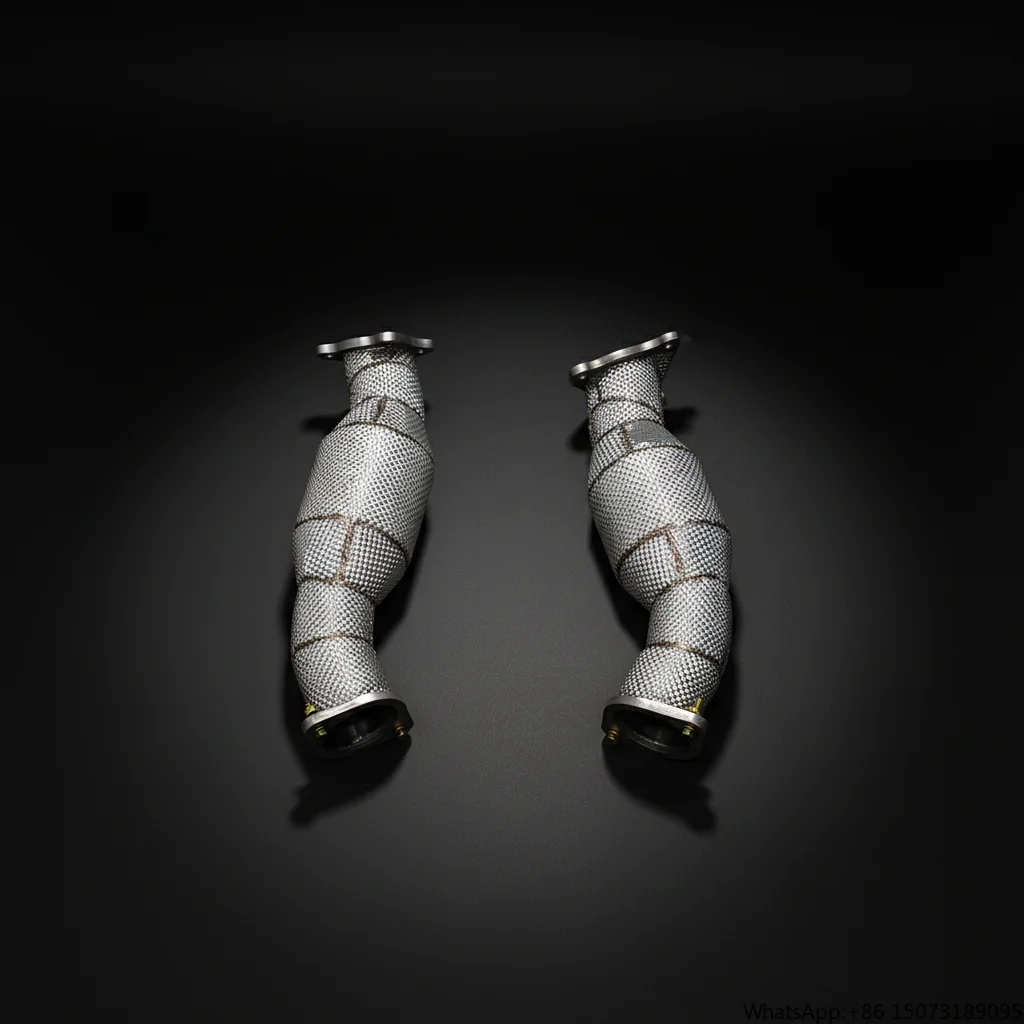 BSK Engine Catted Header Downpipe for  /GT-R 3.8TT 2008-2023 SS304 High Flow Pipes Exhaust System with Catalyst