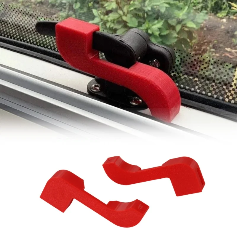 

1pair For SEITZ Dometic Caravan Window Security Safety Lock Left/Right Red Plastic Window Latches Motorhome RV Accessories