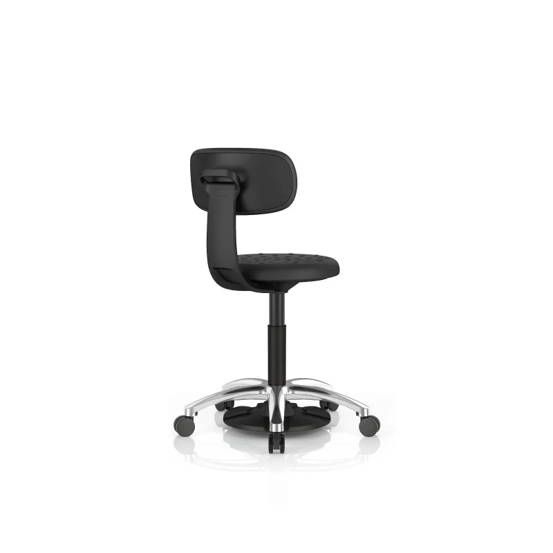 Lab Stool Metal Mobile Swivel Round Seat Lab Modern Pedal Adjustment Design for Hospitals and Schools Small MOQ