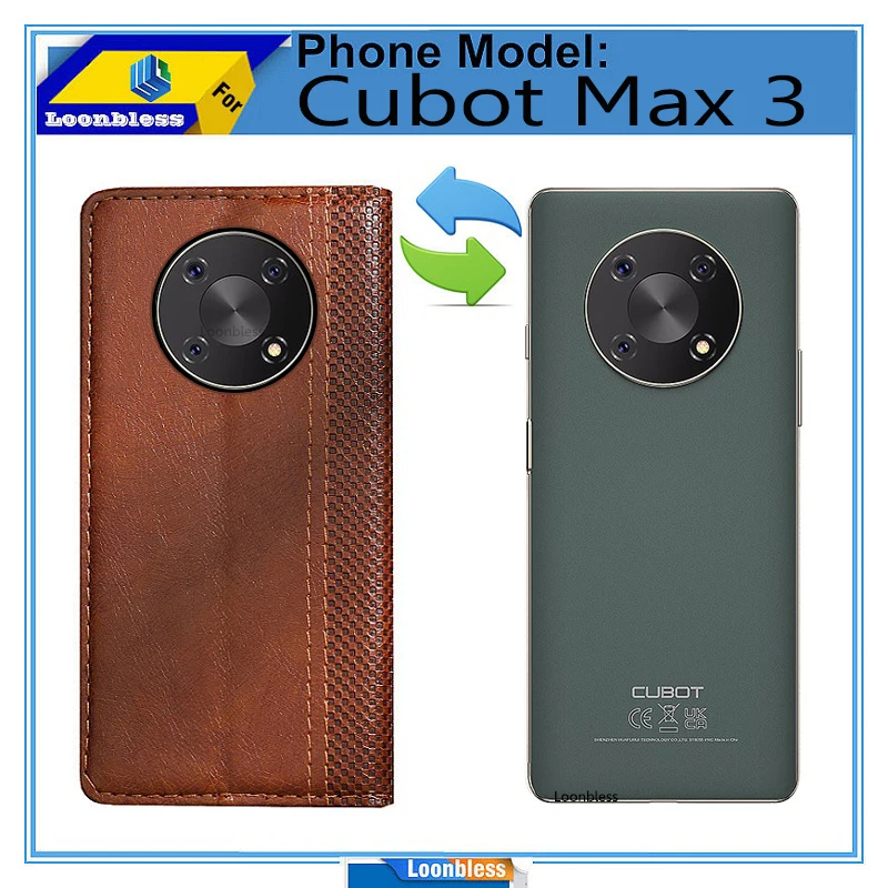 Чехол-книжка для Cubot Max 3, роскошные кожаные чехлы для смартфонов