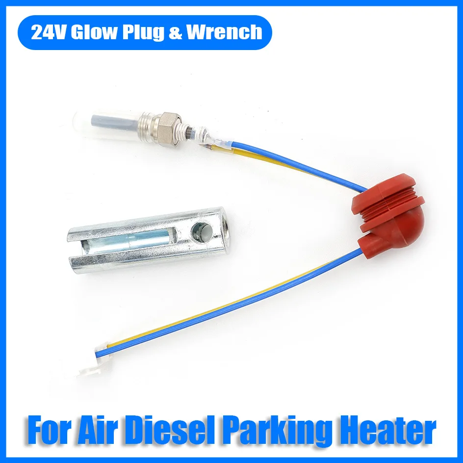 24V Ceramic Glow Plug Ignition Wrench Air Diesel Heater 3-8kw For Car Truck Caravan Camper RV