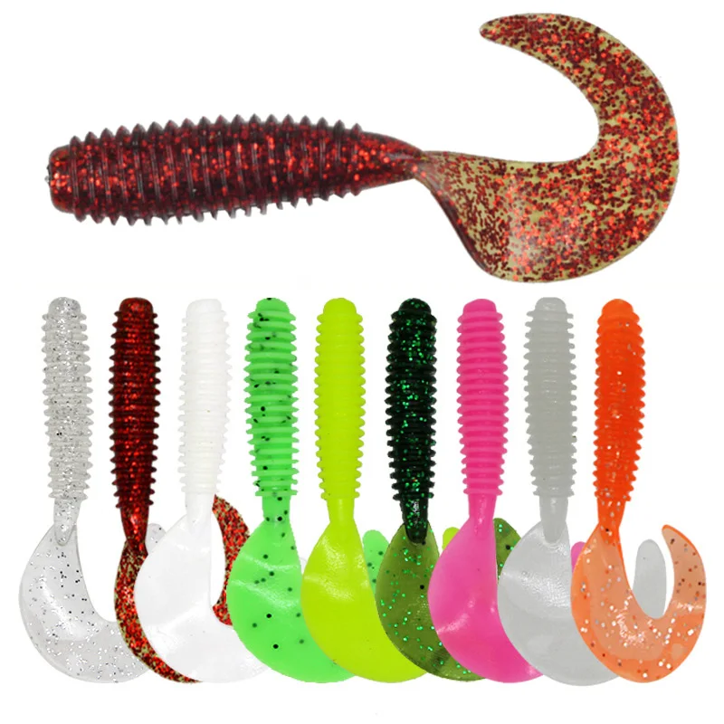 10 teile/los Weiche Köder Silikon Köder 55/65/75mm Waren Für Angeln Meer Angeln Pva Swimbait Wobbler künstliche Tackle
