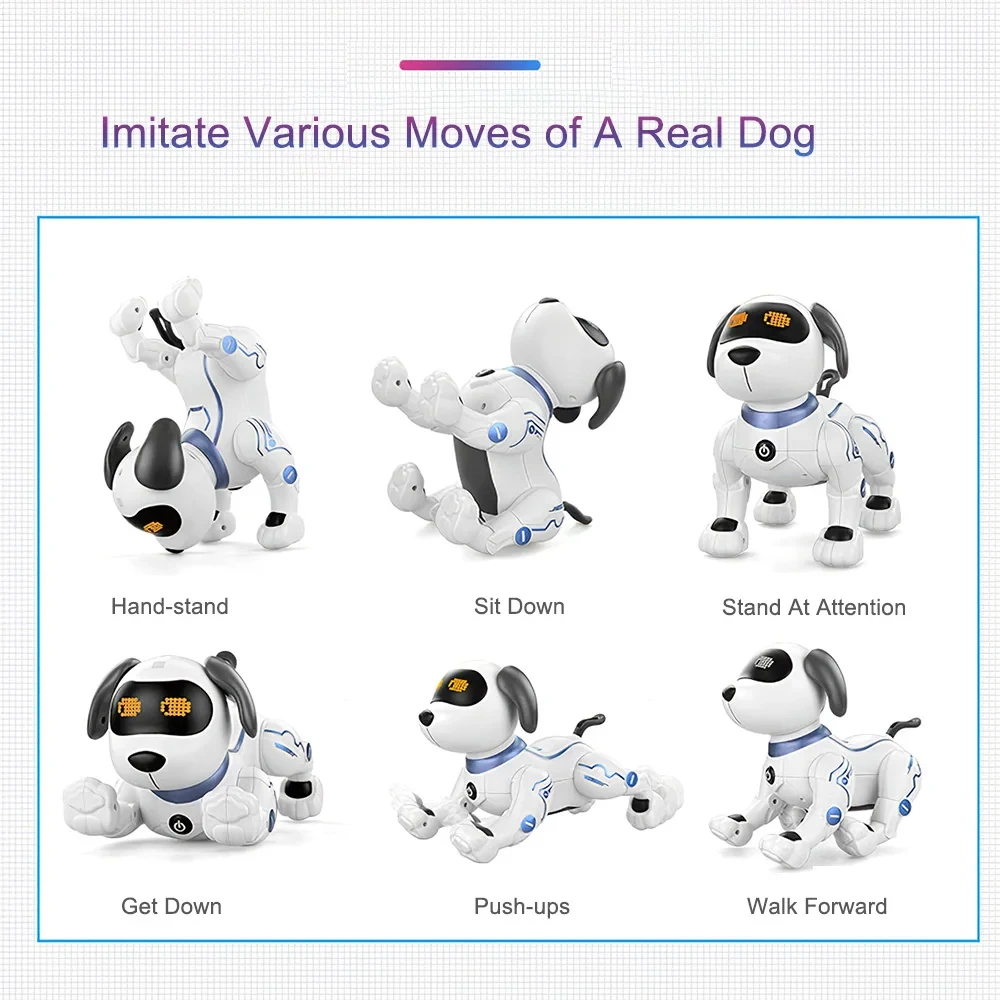 New Electronic Pets Robot Dog Voice Remote Control Toys Music Song Toy RC Toys Child\'s Playmate For Kids Birthday Gift