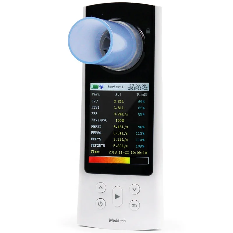 Spirometer lung function device Portable Color Display USB function for data transfer