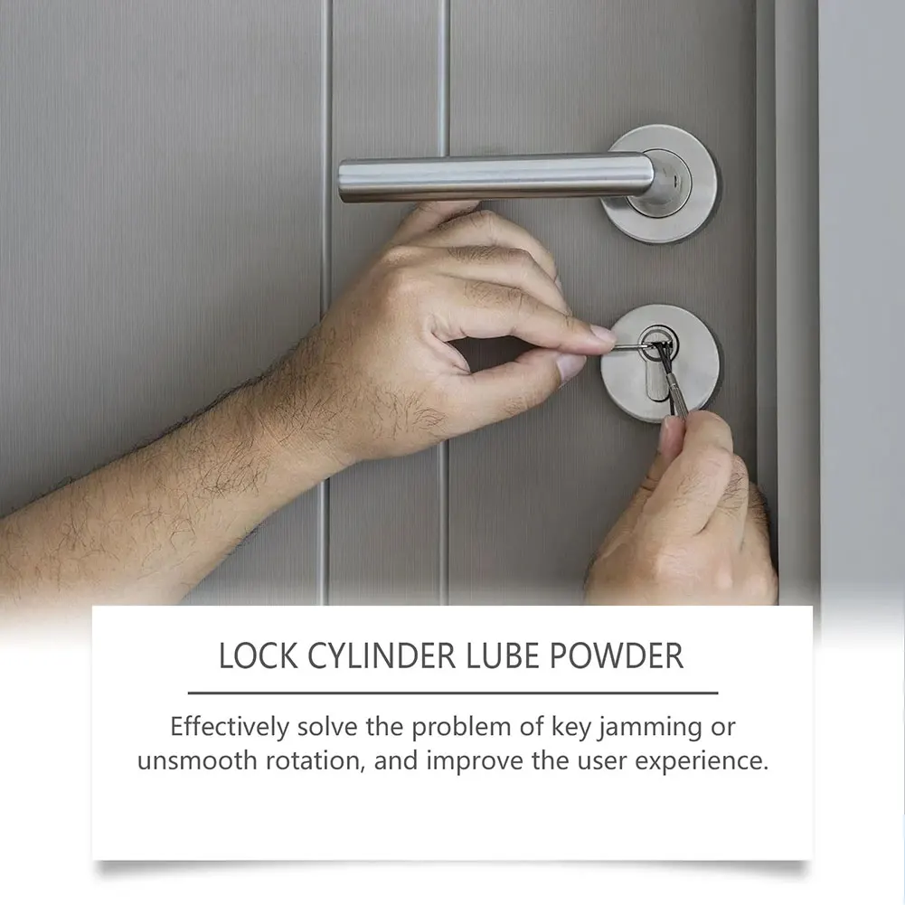 3 szt. Cylinder zamkowy Grafitowy smar w proszku, 60 ml suchego smaru w proszku, do cylindra zamka Długotrwały smar bez pyłu
