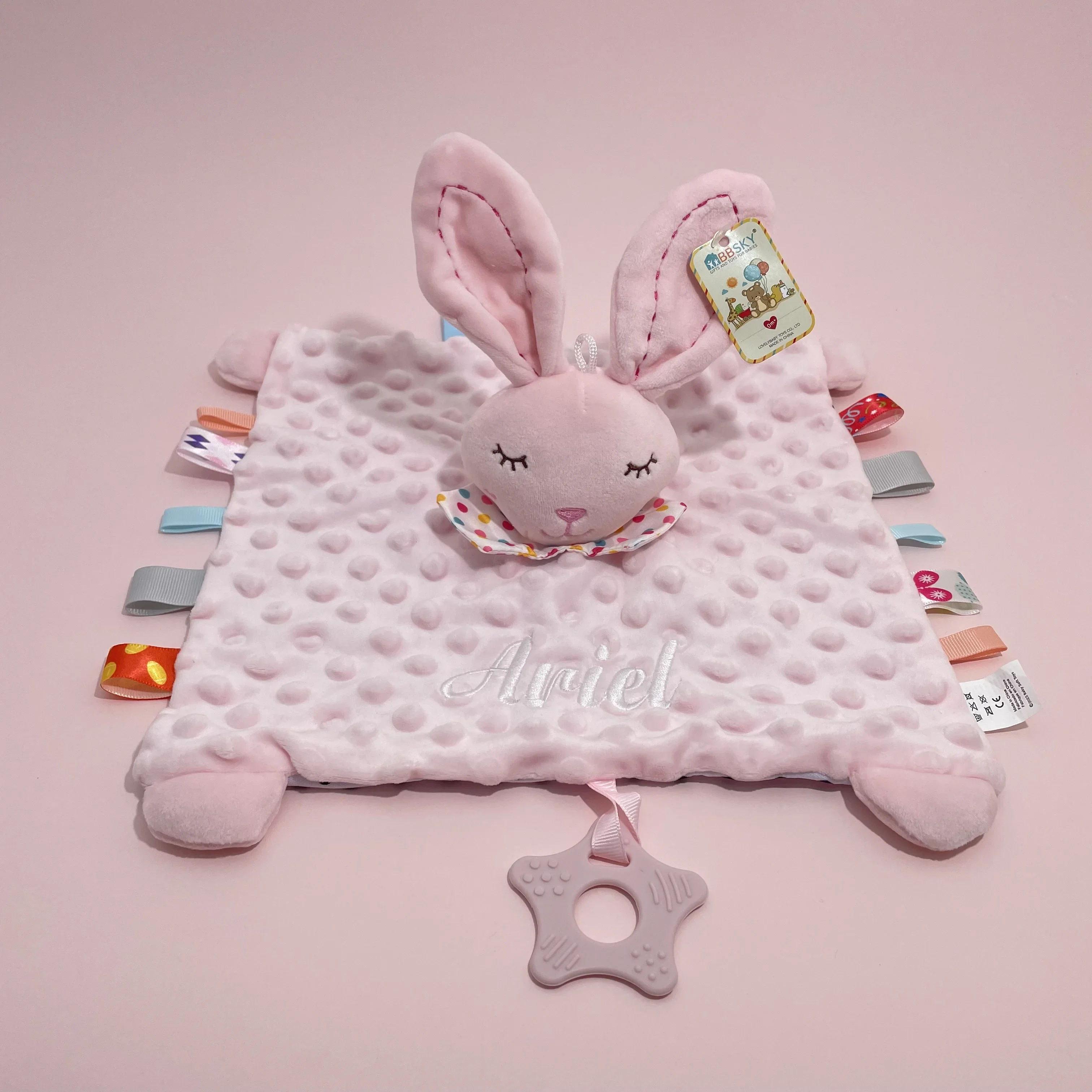 2-in-1 Baby Geschenkset Personalisierter Gestickter Name Minky Decke & Schmusetuch 0-3 Jahre Geschenk Babyparty – Detail 28