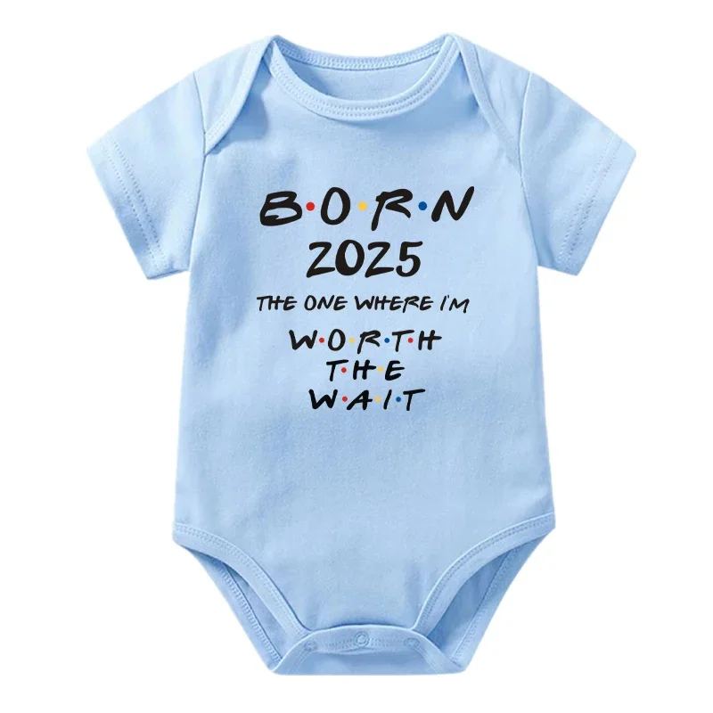 Pregnancy Announcement Born in 2025 Baby Bodysuit Baby Coming Soon Gift Newborn Baby Romper Baby Pregnancy Reveal Clothes