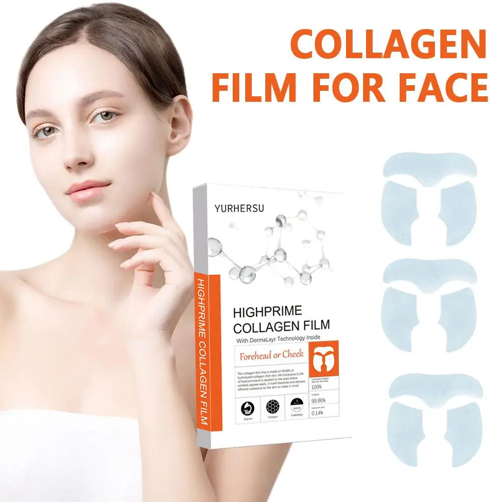 Siero viso al collagene solubile Anti invecchiamento idratante idrolizzato dissolvenza Fine rassodante linee di sollevamento Film Gel rughe pelle